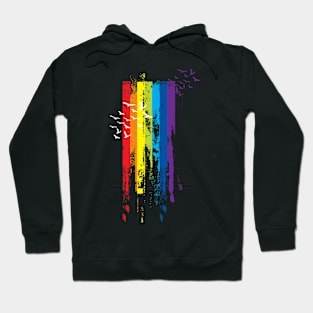 Rainbow Bird Hoodie